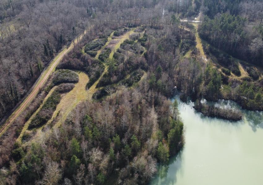 Etang et son domaine forestier clôturés