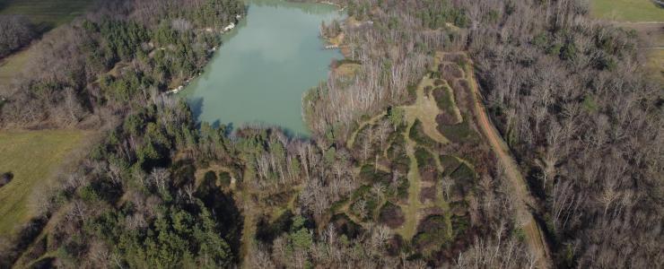 Etang et son domaine forestier clôturés